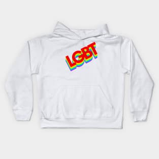 LGBT Rainbow Logo Kids Hoodie